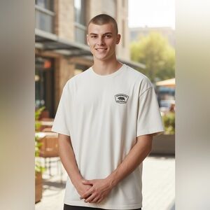 Where I’m Fom off white tan Yosemite California tshirt XXL Made in USA TRIIBLEND